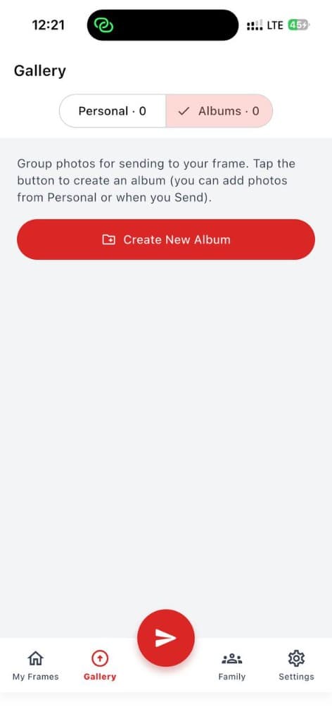 MyFrame gallery app screen